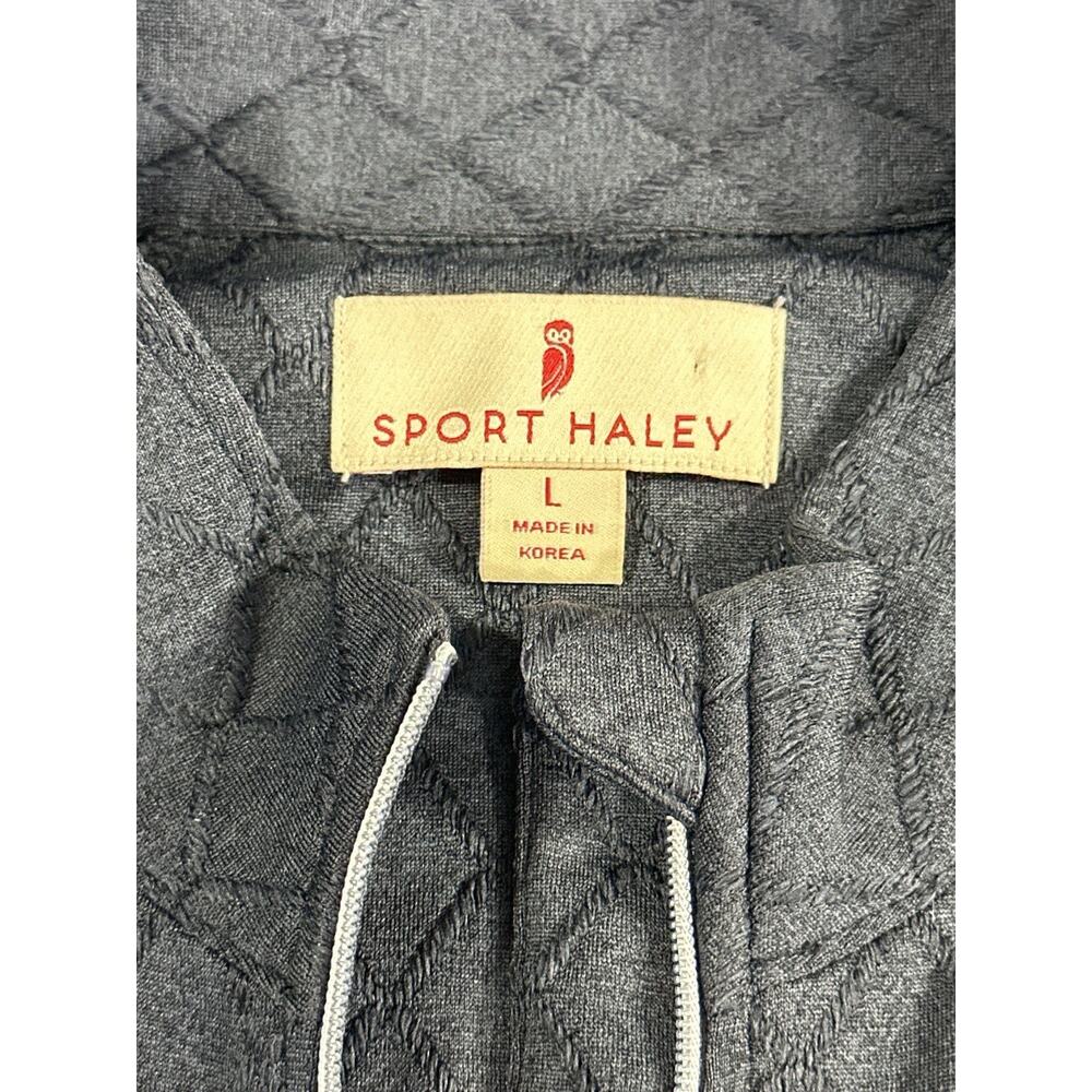 Sport Haley Women’s Quilted Zip Jacket L Gray Owl Pull Stretch Activewear - Picture 7 of 12